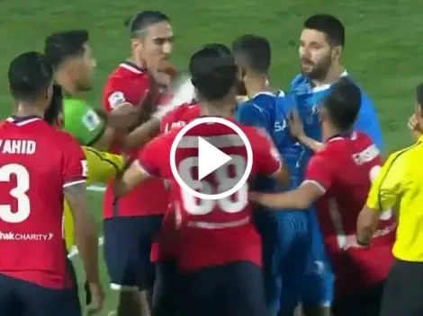 Tángana en el partido de Al Hilal en la Champions Asiática