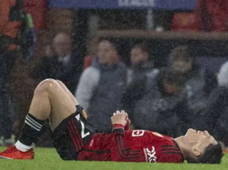 Desconsolada reacción de Garnacho tras la derrota del Manchester United en Champions League