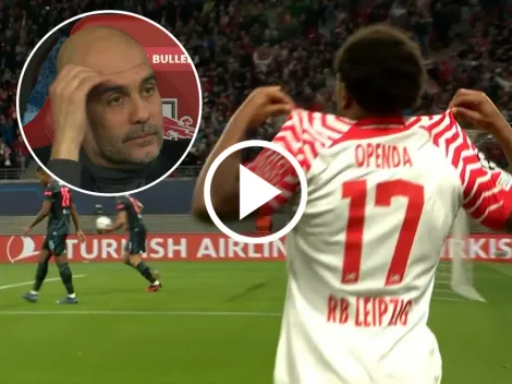Openda, implacable, empata el partido para el Leipzig contra el Manchester City