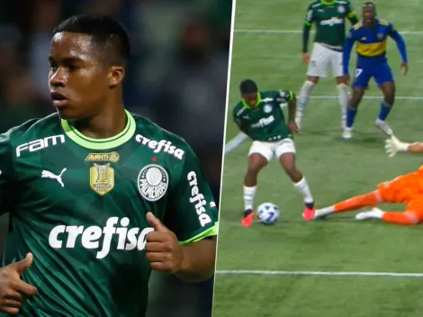 Polémica definición de Endrick en el Palmeiras vs. Boca Juniors