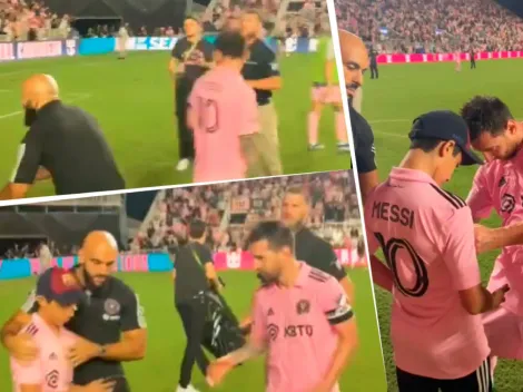 Messi paró a su guardaespaldas para cumplir sueño de hincha del Inter Miami (VIDEO)