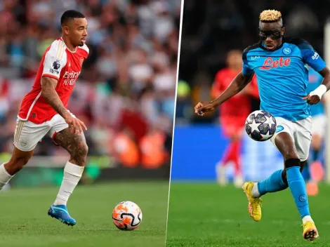 Arsenal y Napoli estudian el intercambio de Jesús por Osimhen