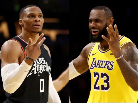 Video: Westbrook no quiso saludar a LeBron en triunfo de Lakers vs. Clippers