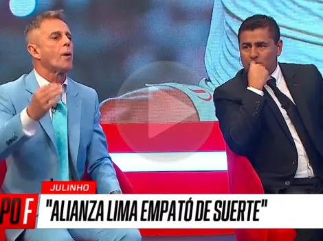 Julinho y su polémico comentario sobre el empate de Alianza Lima: "Empató de suerte"