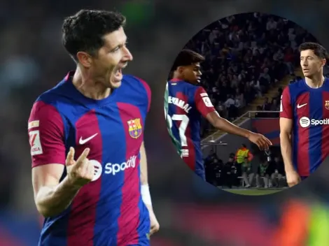 Críticas a Lewandowski por su gesto con Yamal