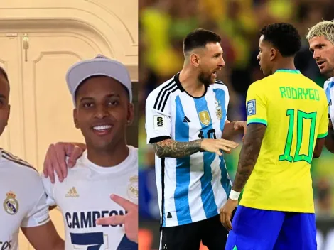 El padre de Rodrygo, contra Messi