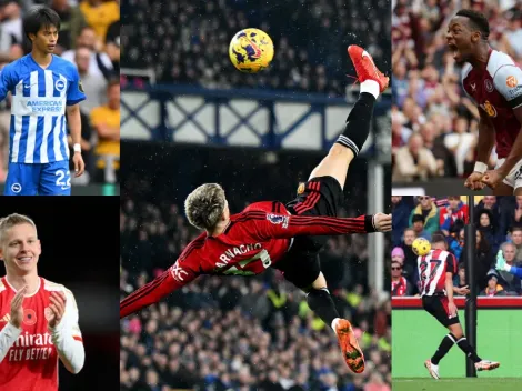 Garnacho y sus rivales por el mejor gol de la Premier