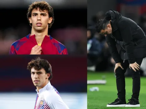 Xavi llama la atención a Joao Félix