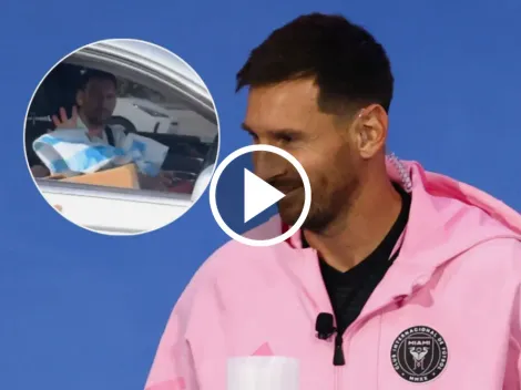 Video: A Messi le tiraron la camiseta de Argentina y así reaccionó