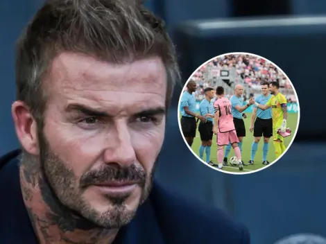 El lamento de Beckham tras la reacción de Messi contra un árbitro