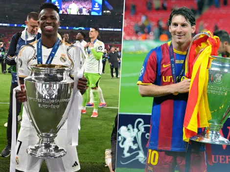 ¿Cuántos Balones de Oro y títulos tenía Lionel Messi a la edad de Vinícius Júnior?
