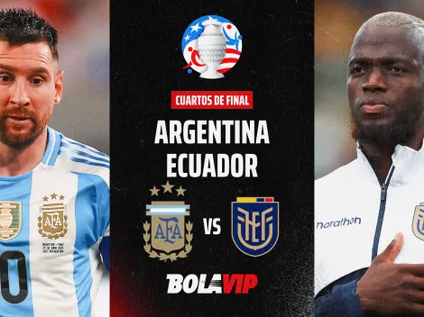 Ver EN VIVO Y GRATIS Argentina vs Ecuador por los cuartos de final de la Copa América 2024
