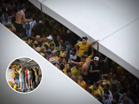 No se puede creer: el insólito video de fanáticos de Colombia colándose en la final de la Copa América