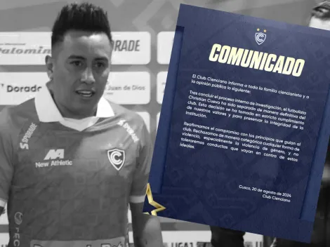 Cienciano del Cusco despide a Christian Cueva con un comunicado revelador