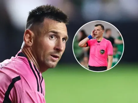 Sin tocar el balón, Messi hizo reaccionar al árbitro y se hizo viral