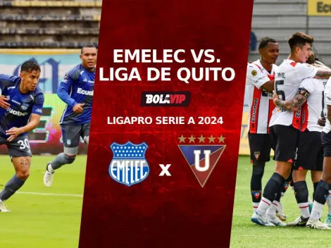 EN VIVO Emelec vs. Liga de Quito por la LigaPro 2024