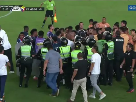 VIDEO | El Nacional fue a Perú por un amistoso y terminó a los golpes