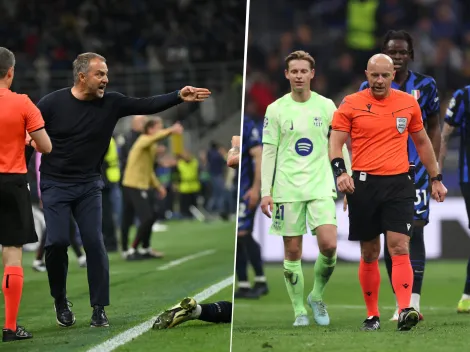 Descargo de Flick y Pedri con Szymon Marciniak, el árbitro del Inter vs. Barcelona