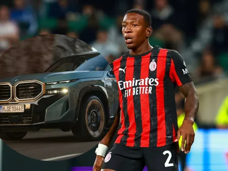 Y recién llegó: El lujoso auto que le regalarían a Pervis Estupiñán en el AC Milan