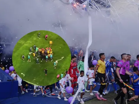 ¡Se pudrió todo! Clásico del Astillero entre Emelec y Barcelona termina en desmanes y se SUSPENDE