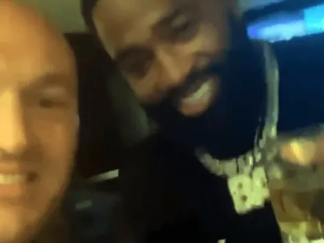 Tyson Fury y Adrien Broner se tomaron unas copas de más tras la pelea de Canelo y Saunders