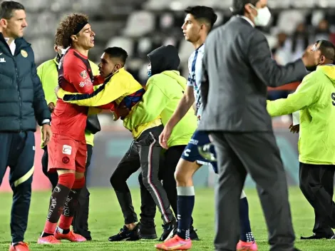 Aficionados del América invadieron la cancha tras derrota ante Pachuca