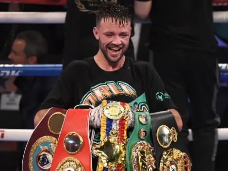 Josh Taylor se paró en la fila de Canelo Álvarez y disparó contra el Mayweather vs Logan Paul