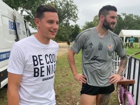 Jugadores de Tigres piden "beso" entre André-Pierre Gignac y Florian Thauvin