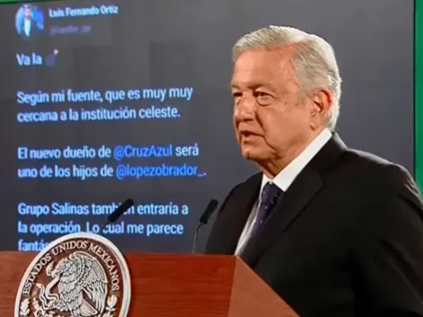 AMLO responde a los rumores: ¿Su hijo va a comprar Cruz Azul?