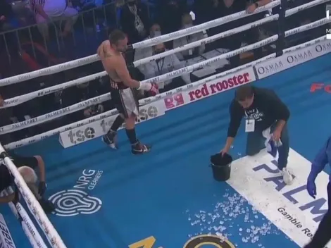 Un cubo de hielo frenó de manera insólita la pelea entre Tszyu y Spark