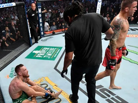 Escalofriante fractura en el tobillo de Conor McGregor le dio la victoria a Dustin Poirier