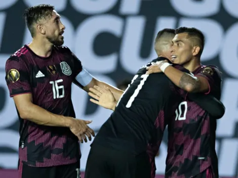 La alineación de México contra El Salvador