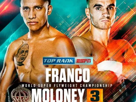 Joshua Franco vs Andrew Moloney III: Fecha, hora y canal para ver la pelea por el título mundial de peso súper mosca de la AMB