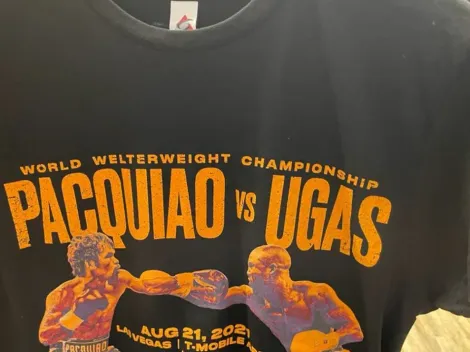 La extraña camiseta de Pacquiao vs Ugás que ratifica el futuro combate del Manny