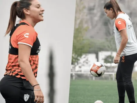 Norma Palafox ya lució la ropa de Tuzas del Pachuca