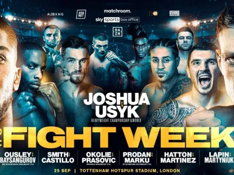 Anthony Joshua vs Oleksandr Usyk: Conoce la cartelera completa