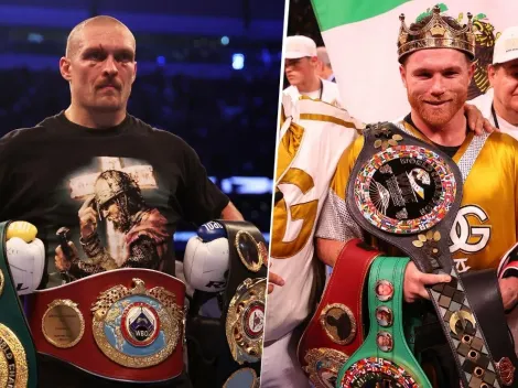 Oleksandr Usyk le dio a Canelo Álvarez la bienvenida al Club de los Indiscutibles