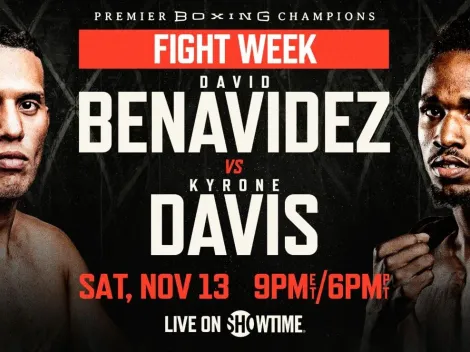 David Benavídez vs Kyrone Davis: Fecha, hora y canal para ver en directo la pelea