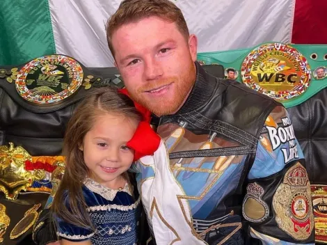 Hija del ‘Canelo’ Álvarez rompe en llanto al ver cómo golpean a su padre