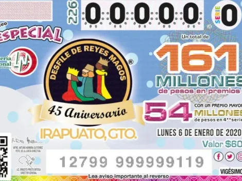 Sorteo Especial 254 de los Reyes Magos: resultados y números que cayeron el jueves 6 de enero | Lotería de México