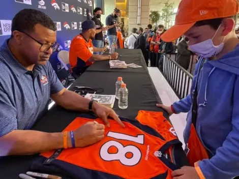 Steve Atwater y Bradley Chubb convivieron con aficionados de Broncos de Denver