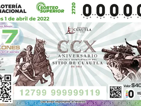 Resultados del Sorteo Superior 2720 del viernes 1 de abril | Números ganadores en la Lotería Nacional de México