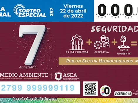 RESULTADOS AQUÍ | Sorteo Especial 257 de la Lotería Nacional del viernes 22 de abril | Resultados, horarios y premios