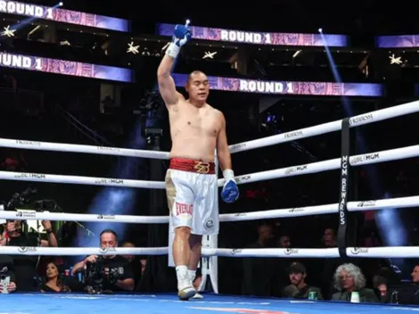 El gigante Zhilei Zhang sacó un nocaut de las tinieblas en el primer round y pide títulos mundiales