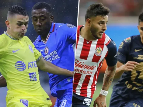 ¿Cuáles son las mayores goleadas entre los cuatro equipos grandes de la Liga MX?