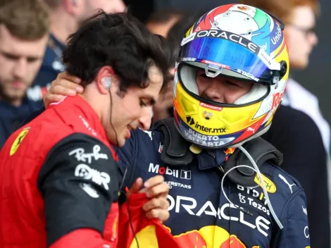 ¡Se le escapó la pole! Checo Pérez largará detrás de Carlos Sainz en el Gran Premio de Bélgica