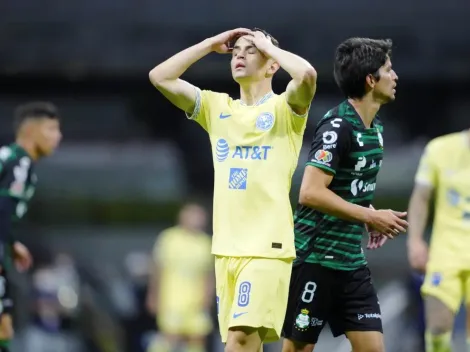 Álvaro Fidalgo, exultante tras la remontada del América