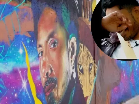 Tenoch Huerta lloró al ver su rostro en un mural, te decimos en qué parte de la CDMX está