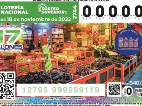 Resultados en el Sorteo Superior del viernes 18 de noviembre 2022