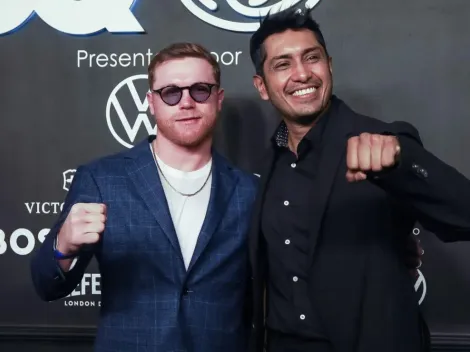 Canelo Álvarez y Tenoch Huerta, dos campeones mexicanos juntos